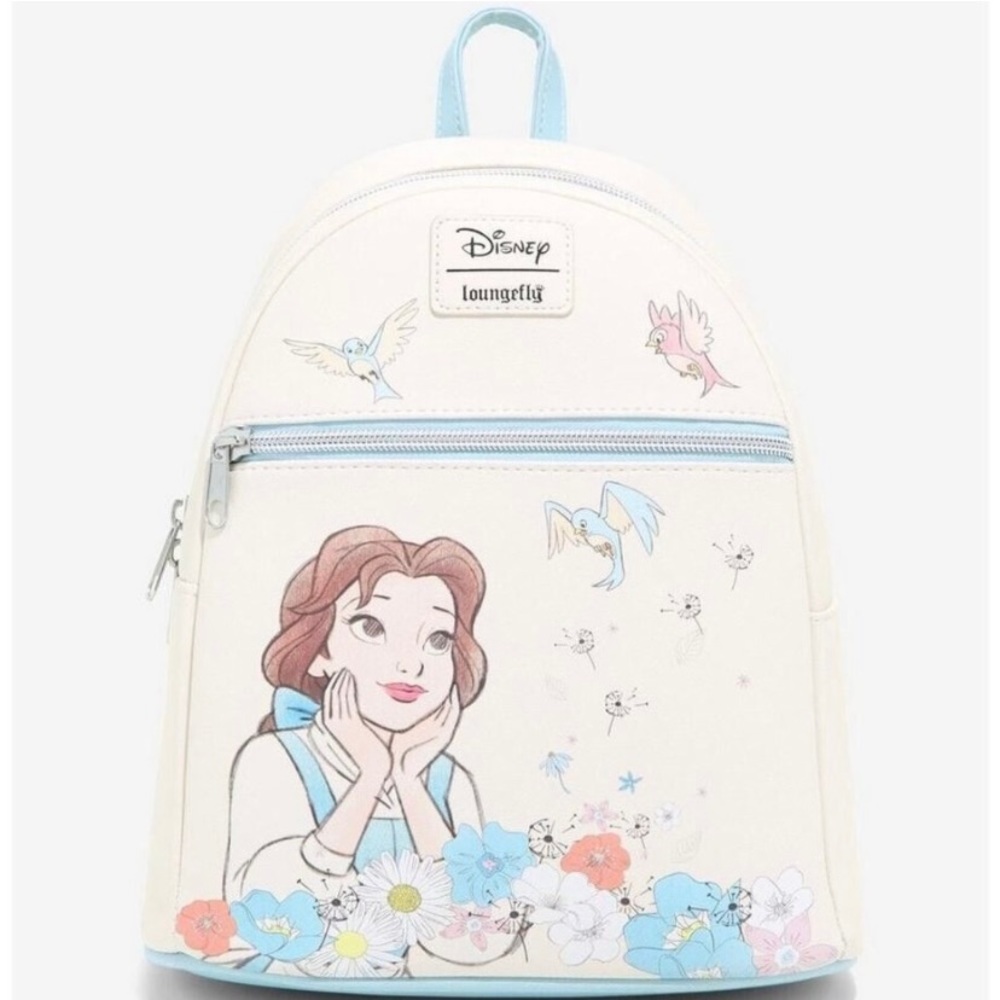 Loungefly Disney Beauty And The Beast Mini Backpack Belle Daydream Floral Bag